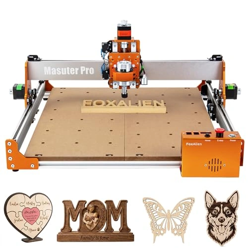 Click to view FoxAlien Masuter Pro 3-Axis CNC Router Machine for Wood Acrylic MDF Nylon Routing Milling Carving