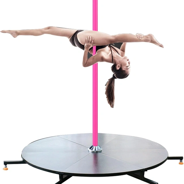 Click to view SHYP Mobile Stage Dance Pole Kit 45mm Spinning Static Dance Pole for Home and Outdoor