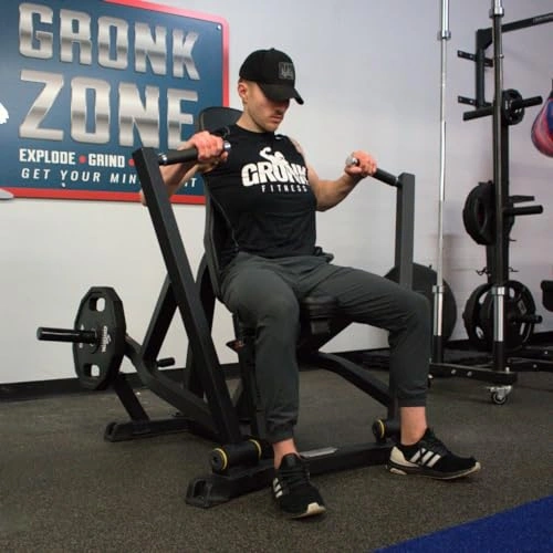 Click to view Gronk Fitness Seated Chest Press for Ultimate Gains