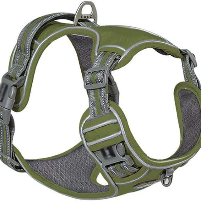 Click to view Reflective Nylon Pet Dog Harness Padded Vest Adjustable Chest Strap All Weathers