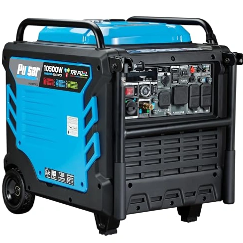 Click to view Pulsar PGD105TiSCO Tri Fuel Inverter Generator 10500-Watt Portable with Remote Start