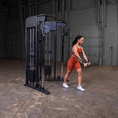 Click to view Body-Solid Functional Trainer with Dual 160lb Weight Stacks and Adjustable Pulleys