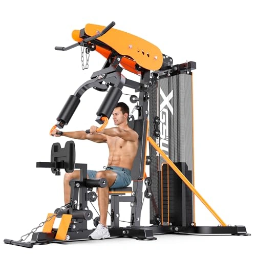 Click to view XGSW Multi-Function Home Gym Workout Station with Pulley System and Leg Trainer