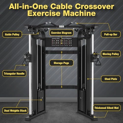 Click to view Functional Trainer Cable Machine for Home and Commercial Gym