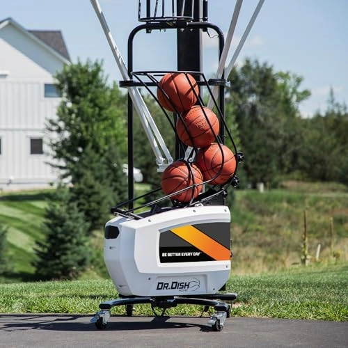 Click to view Dr. Dish Home Basketball Shooting Machine - Shot Trainer and Rebounder