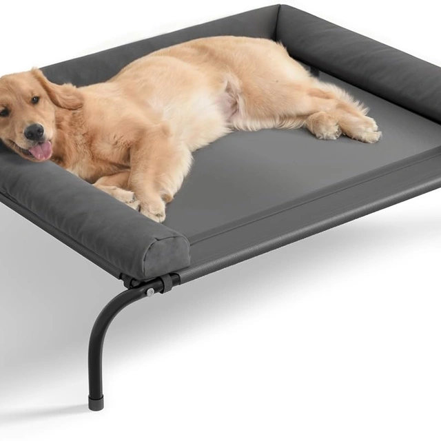 Click to view ## WESTERN HOME Cooling Elevated Dog Bed for Large Dogs, Outdoor Raised Dog Bed