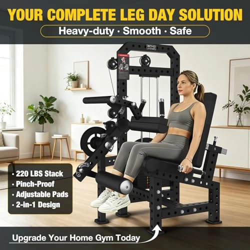 Click to view Commercial Seated Leg Extension and Leg Curl Machine for Strength Training