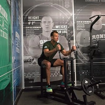Click to view Gronk Fitness Plate Loaded Standing Hip Abductor Machine for Glutes and Quads