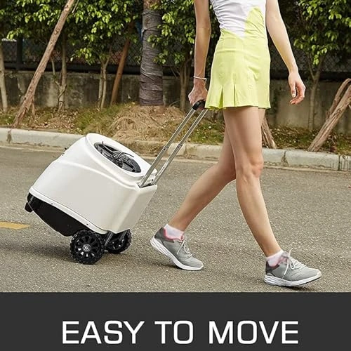 Click to view Portable Tennis Ball Machine with 27 Pitches and Wireless Remote Control
