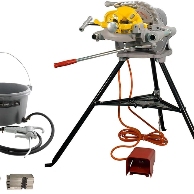 Click to view Steel Dragon Tools Reconditioned 300 Pipe Threading Machine with Accessories