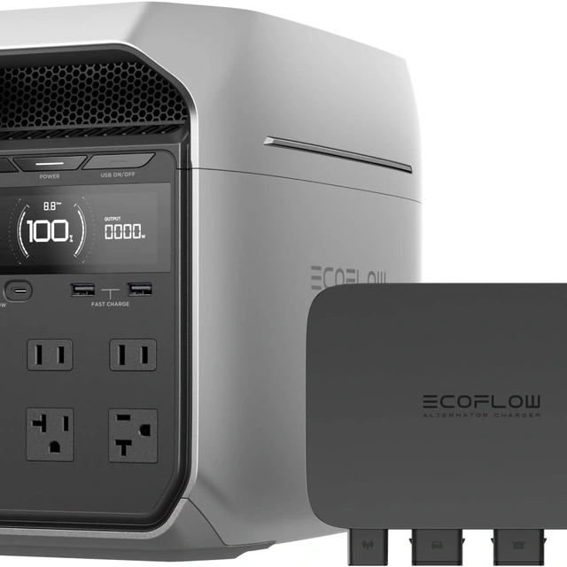 Click to view EF ECOFLOW 800W Alternator Charger with Delta 3 Plus Portable Power Station