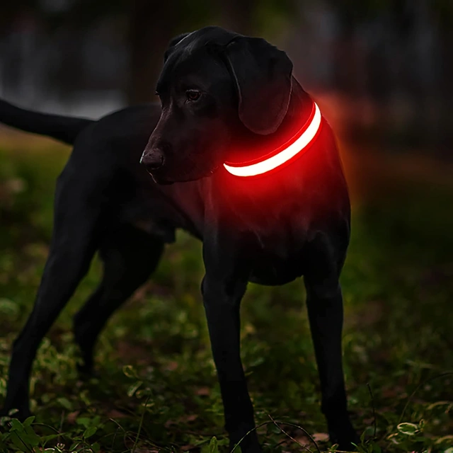 Click to view ## MASBRILL LED Dog Collar, Rechargeable Waterproof Glow Collar for Dogs