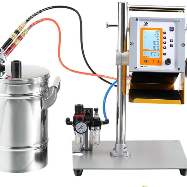 Click to view HQ Digital Display Powder Coating Machine Spray Tool with SS 304 Min Hopper