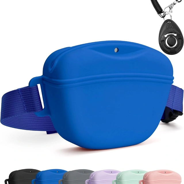 Click to view Heouvo 1.67 Cup Magnetic Dog Treat Pouch with Training Clicker