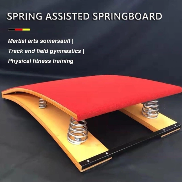 Click to view JINJIANNING Kids Teens Springboard Portable Curved Gymnastics Springboard with Non-Slip Pad