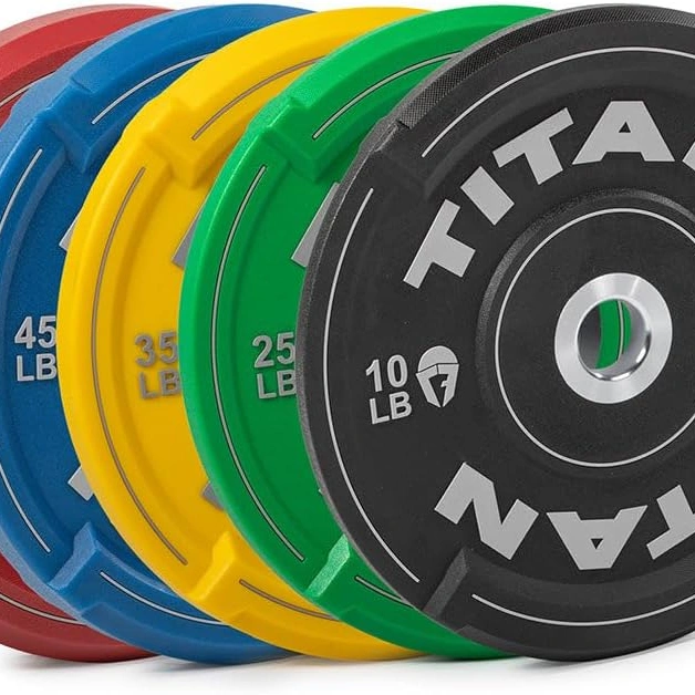 Click to view Titan Fitness 340 LB Set EZ-Grip Urethane Olympic Weight Plates