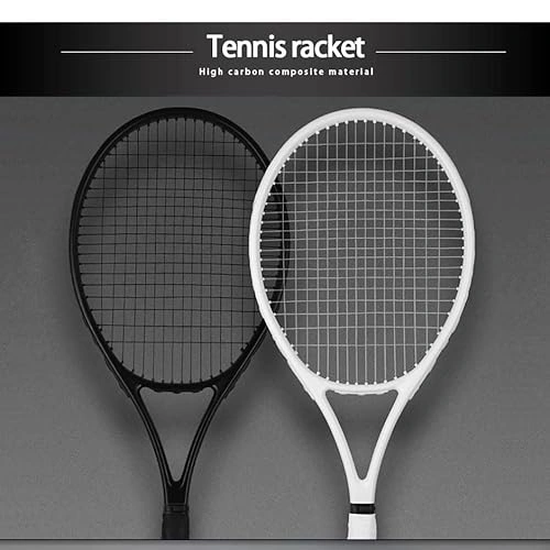 Click to view HIONJIN 40-55 LBS Ultralight Black Tennis Racket Carbon Tennis Padel Racket Stringing