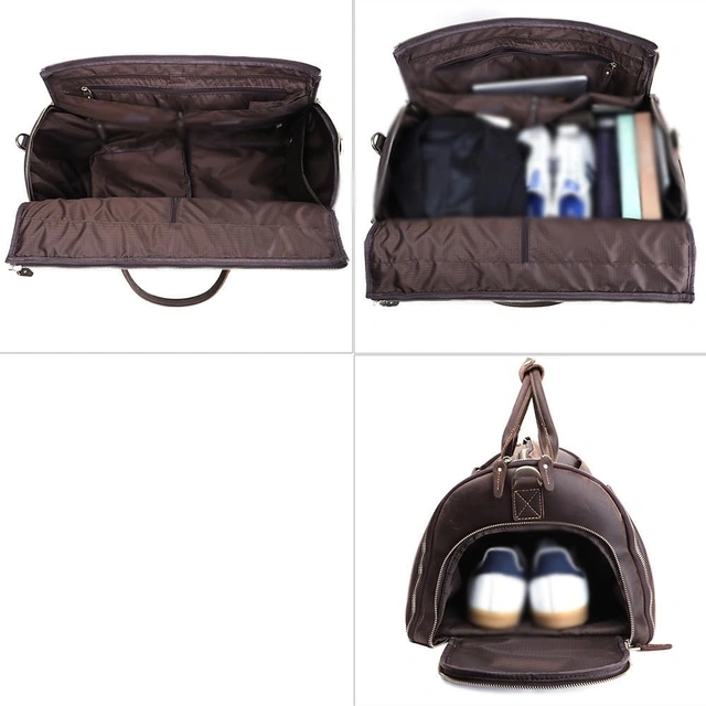 Click to view Travel Duffel Bag for Men Waterproof Overnight Weekender Gym Bag