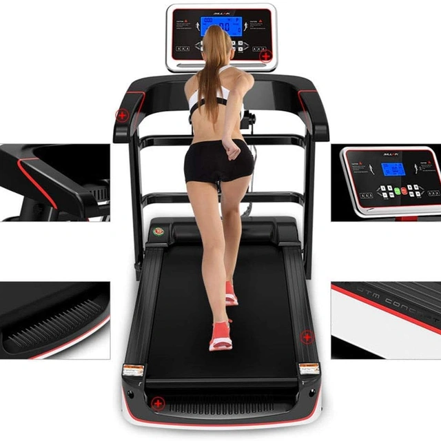 Click to view Folding Treadmill Electric Treadmill with LCD Display for Home Use