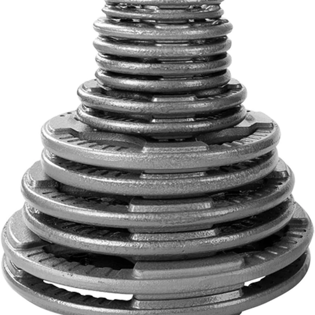 Click to view Body-Solid Cast Iron Olympic Quad Grip Weight Plate Set for All Barbell Types