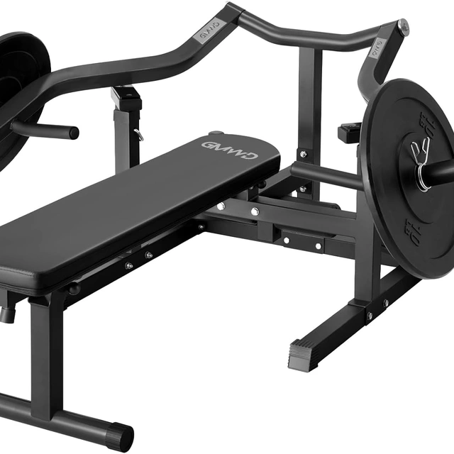 Click to view GMWD Chest Press Machine with 1250LBS Capacity and Adjustable Bench
