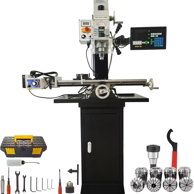 Click to view EQCOTWEA 1300W Milling Drilling Machine Benchtop Mini Mill and Drill with R8 Spindle