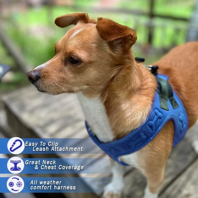 Click to view Comfort Fit No Pull Dog Harness – Adjustable Step-in Vest for Small, Medium &amp; Large Dogs