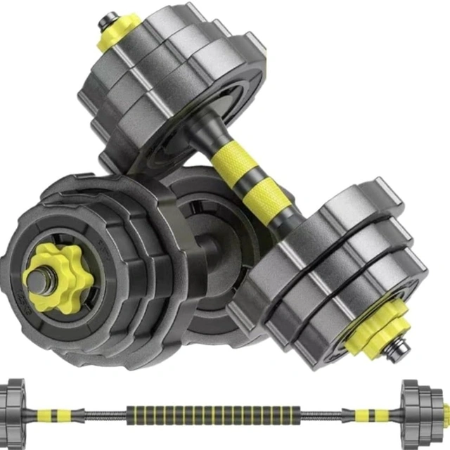 Click to view Adjustable Dumbbell Set 80lbs with Connector for Home Gym Fitness Exercises