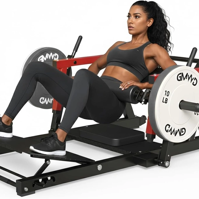 Click to view GMWD Hip Thrust Machine 800 lbs Plate-Loaded Glute Bridge Machine