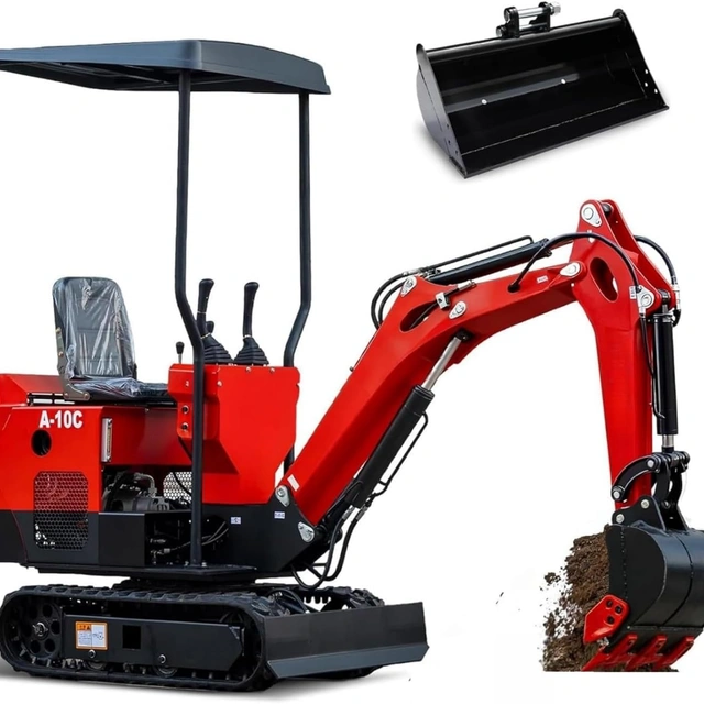 Click to view 13.5HP Mini Excavator Gasoline Powered Hydraulic Crawler Digger with 360° Rotation