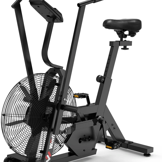 Click to view Winfita Exercise Bike Premium Smart Air Resistance Fan Bike for Home Cardio