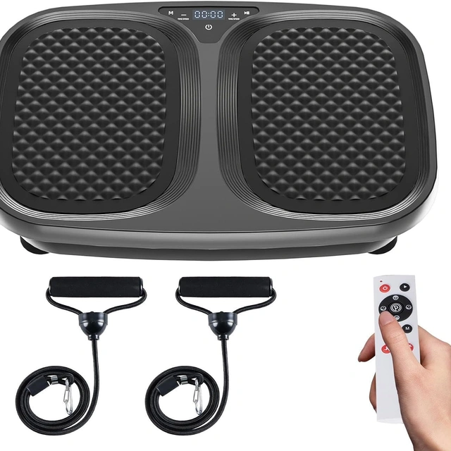 Click to view Vibration Plate Exercise Machine Whole Body Workout Platform, Grey