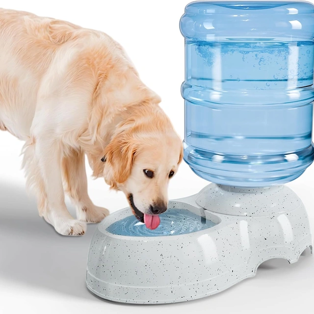 Click to view Kenond 3 Gallon Large Dog Water Dispenser Automatic Gravity Water Bowl
