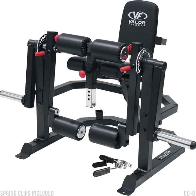 Click to view Valor Fitness Leg Extension and Curl Machine – Commercial Grade Plate Loaded Trainer
