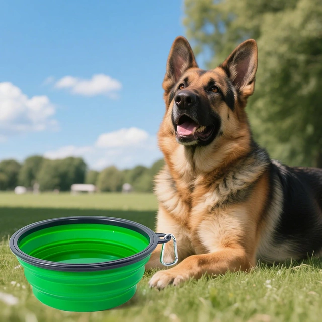 Click to view Pet Supplies: Extra Large Collapsible Dog Bowls for Large Dogs with Carabiners