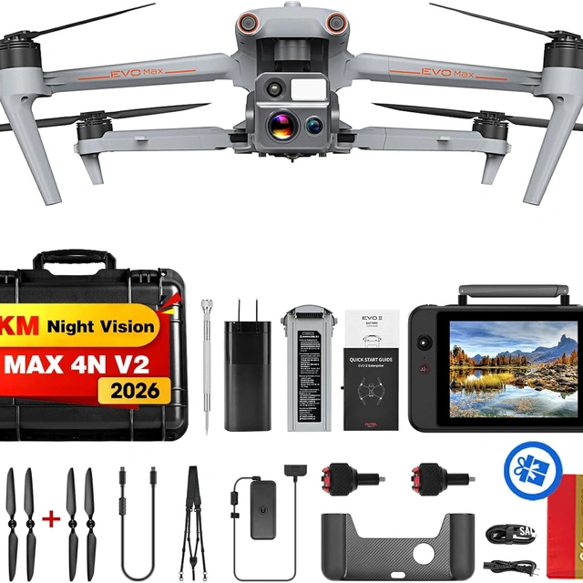 Click to view Autel Robotics EVO MAX 4N V2 Starlight Night Vision UAV with Thermal and Wide Cameras