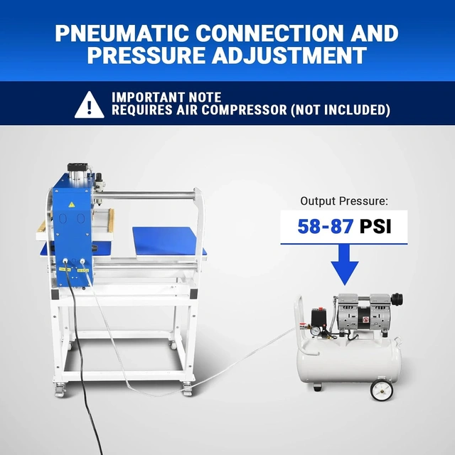 Click to view MechMaxx 16x24 Pneumatic Dual Platen Heat Press for Arts and Crafts