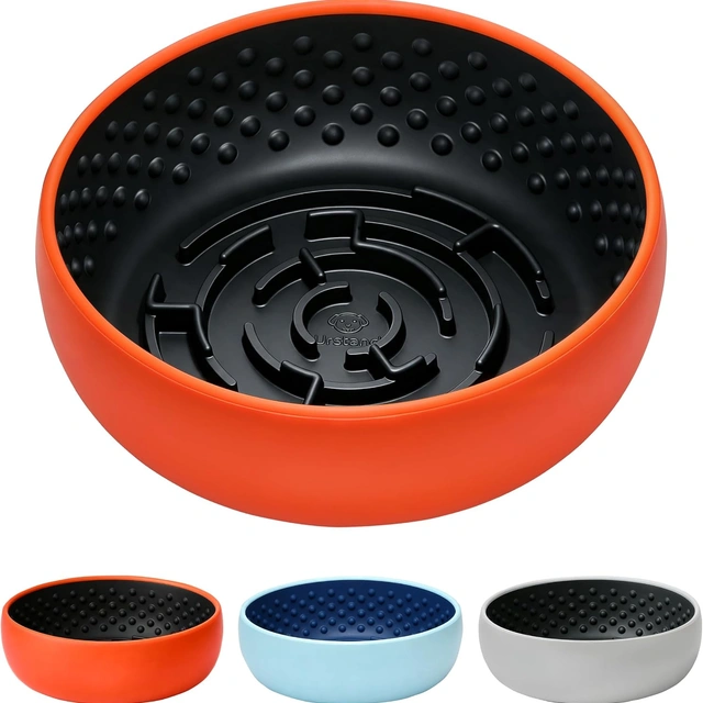 Click to view Dog Lick Bowl Silicone Lick Mat for Dogs 1000ML Anxiety Relief Non Slip Feeding Bowl