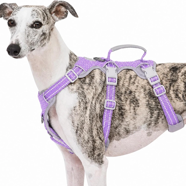 Click to view Huntboo Escape Proof Dog Harness No Pull Reflective with Lift Handle for Small to Large Dogs