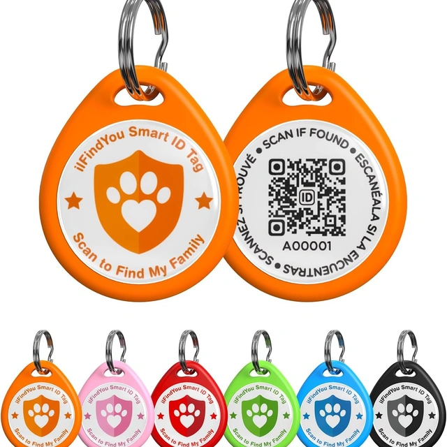 Click to view ## ILFindYou Personalized QR Code Dog Tags for Pets