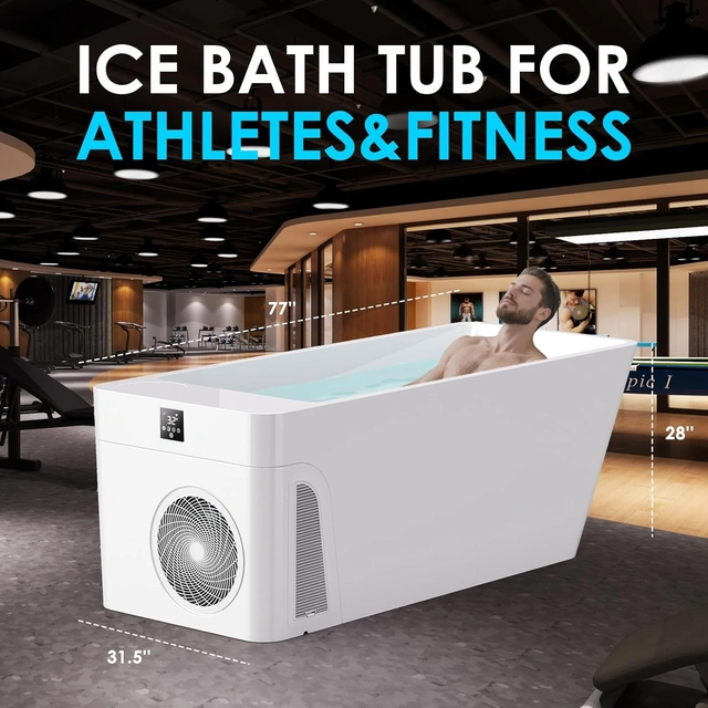 Click to view ## ICEGALAX Ice Bath Tub with Water Chiller, 38°F–104°F Cooling, Smart Control