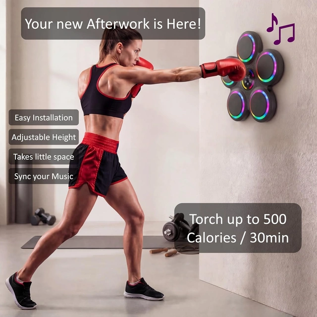 Click to view 2026 Music Boxing Machine for Adults and Kids Wall Mount with Bluetooth 5.0