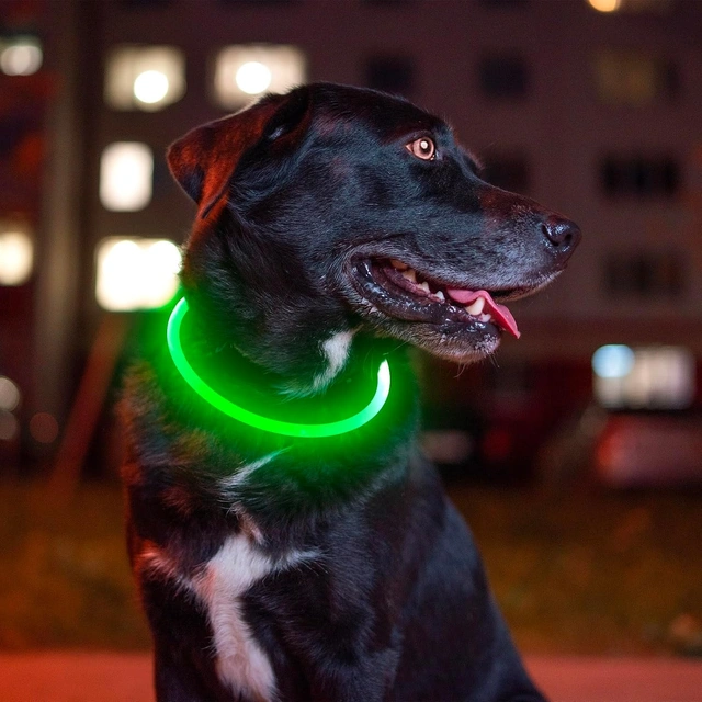 Click to view ## BSEEN LED Dog Collar, USB Rechargeable Light-Up Collar