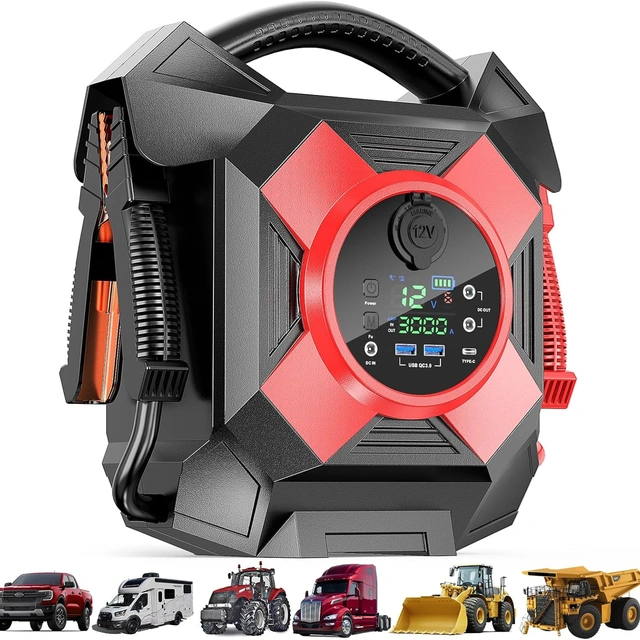 Click to view Odukako DM1264 Heavy Duty Jump Starter 12V 30000A Peak Portable Booster Pack