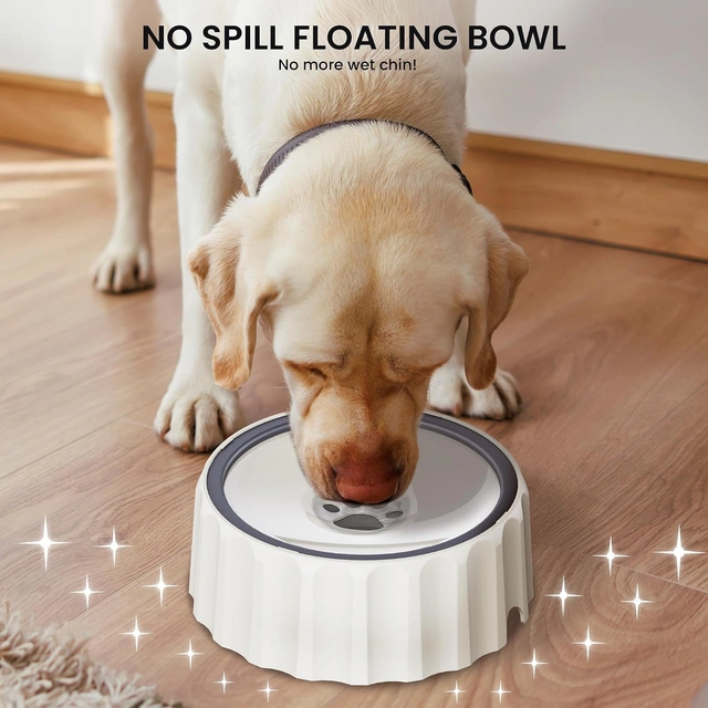 Click to view FORWH 9.1 x 3.5 Inch No Spill Dog Water Bowl 70oz Large Capacity Dispenser